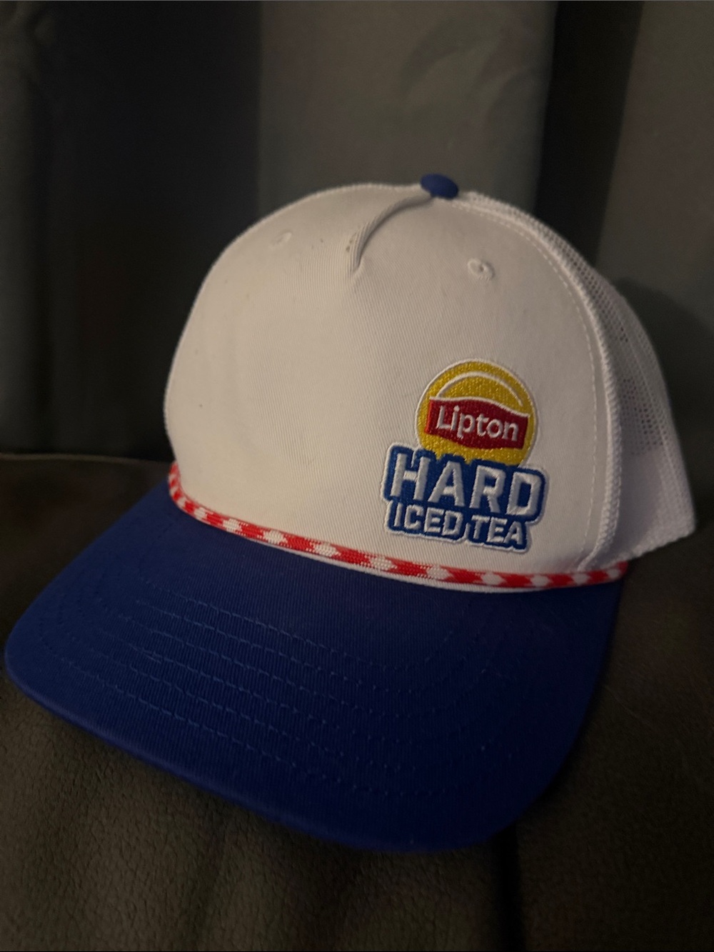 Hard Iced Tea Trucker Cap - White & Blue